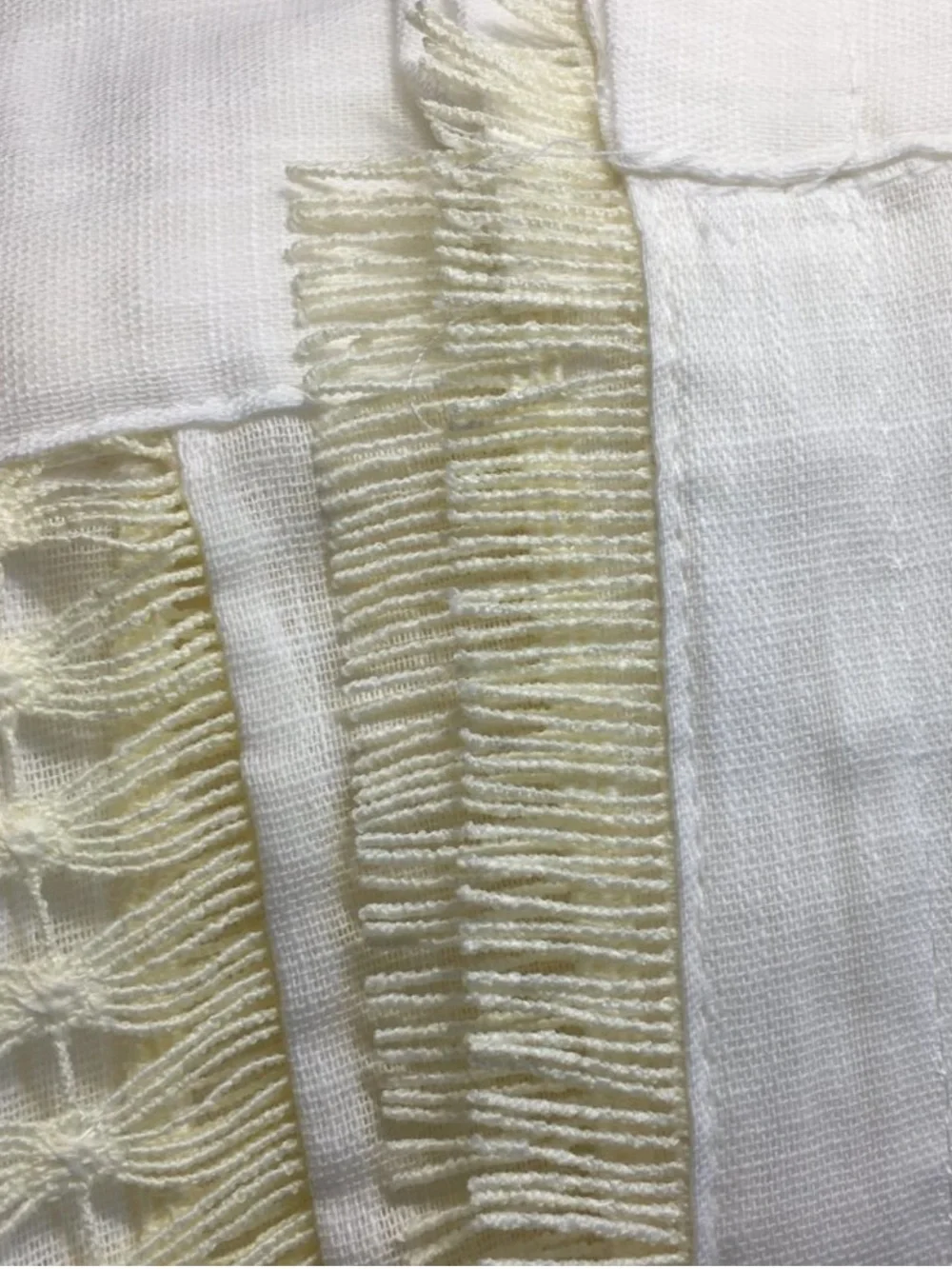 NEW Opalhouse Lace Trim Light Filtering Cream Curtain Panel